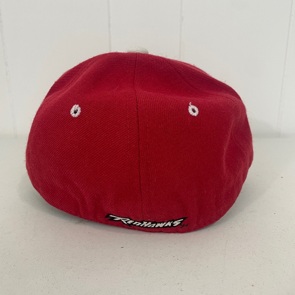 VTG Zephyr Miami RedHawks M Logo Fitted Hat Cap 7 1/4 Red Collegiate Mens - Picture 4 of 8